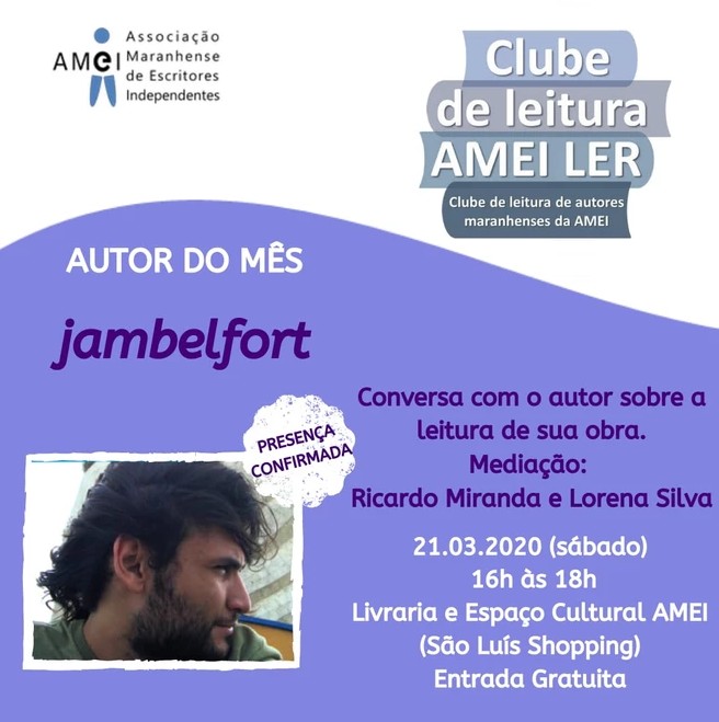 AMEI - Associação Maranhense de Escritores Independentes/Programação de março.