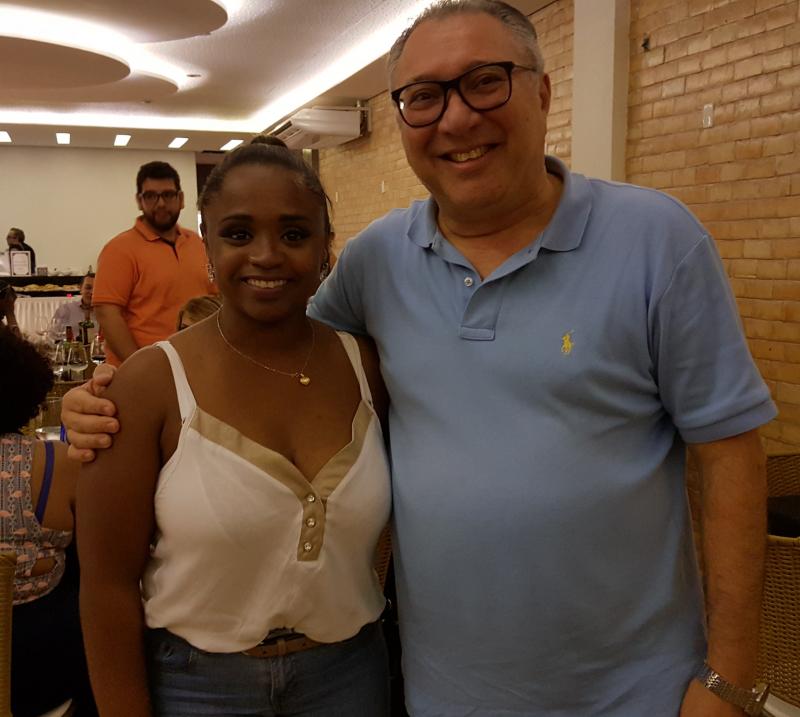 Uma grande atleta. O reencontro foi em São Luís-Ma, em 2018.