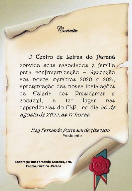 CLP: recepção aos Novos Membros 2020/2021