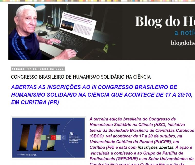 Acesse e leia as últimas do blog do Helcio Silva.