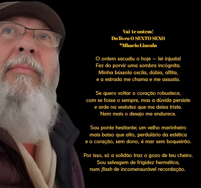 A poesia forte de Mhario Lincoln em seu livro “O Sexto Sexo”.