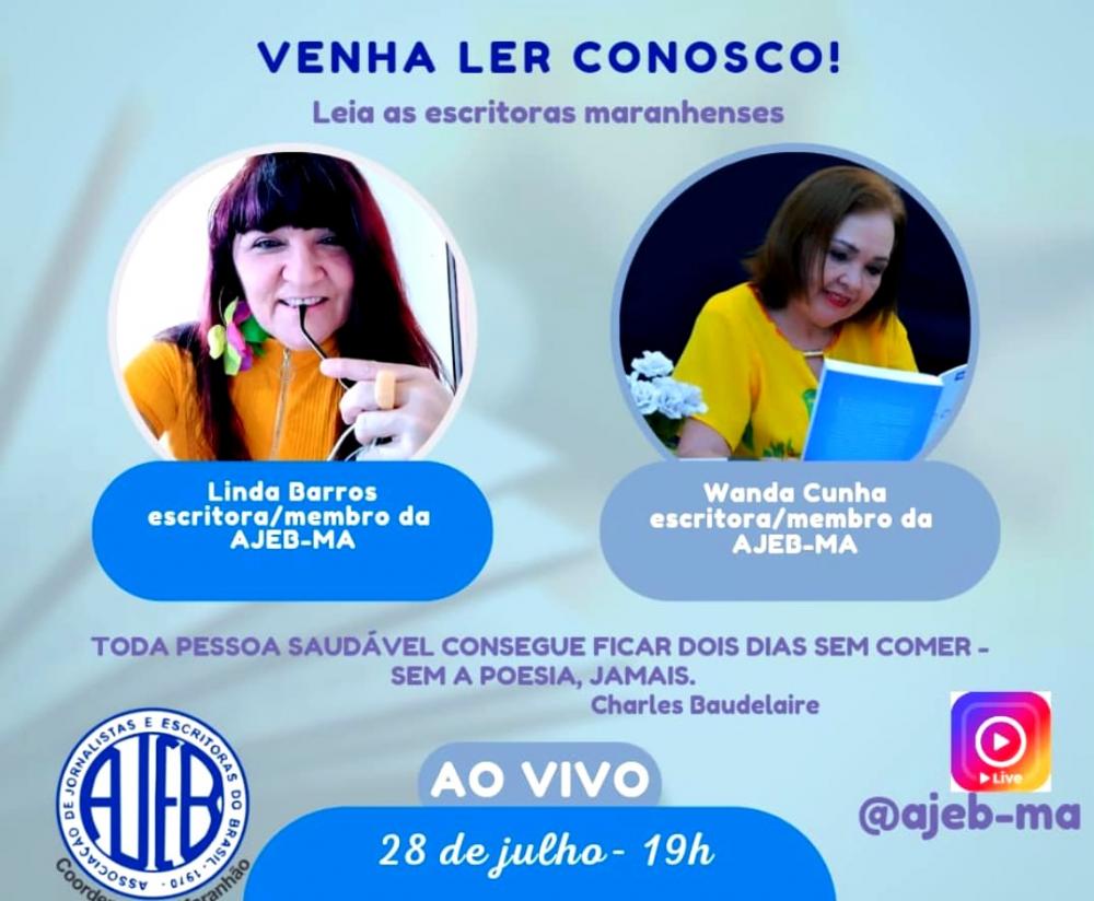 Live: 'Venha Ler Conosco', leia as escritoras maranhenses. Apresentação, Anna Liz Ribeiro