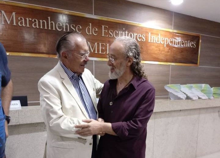Imortal ABL José Sarney e Viégas (AMEI). Clique e veja entrevista exclusiva com José Viégas.