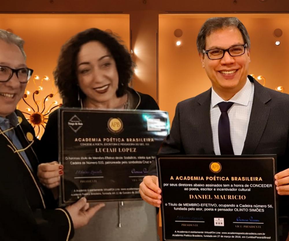 Posse virtual do novo membro da Academia Poética Brasileira, Cadeira (56) Olinto Simões 