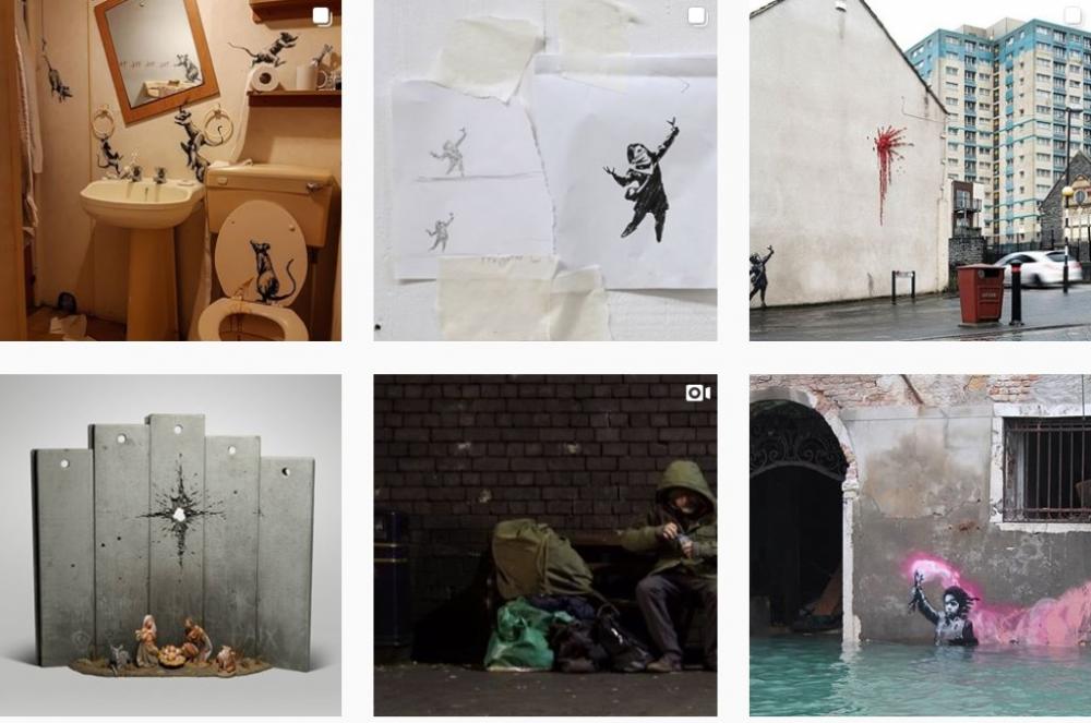 Banksy está de volta: esta é a nova obra pintada dentro do seu banheiro, em plena quarentena