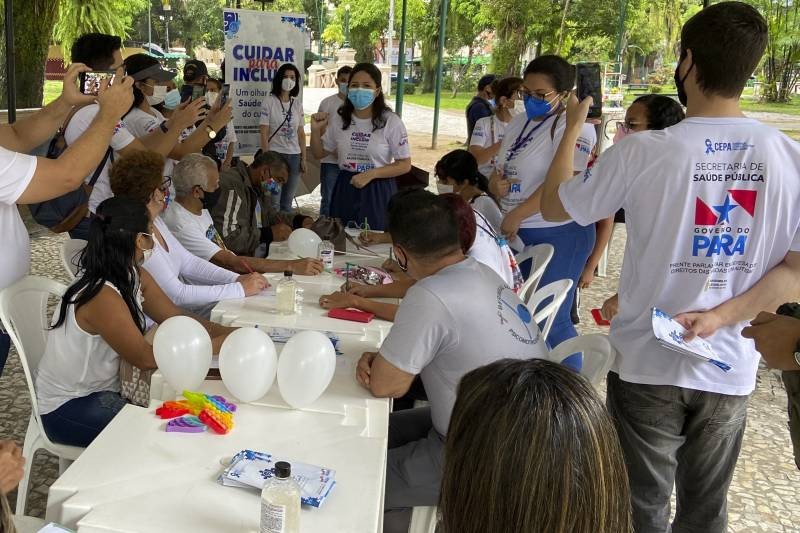 Ação aborda sobre a importância da saúde mental do cuidador