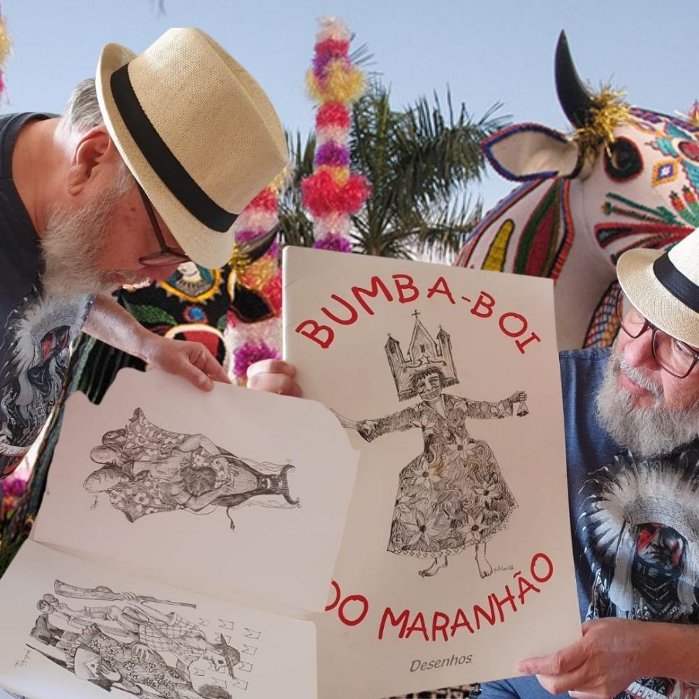 Desenhos individuais de brincantes do Bumba-Meu-Boi mostram detalhes que impressionam
