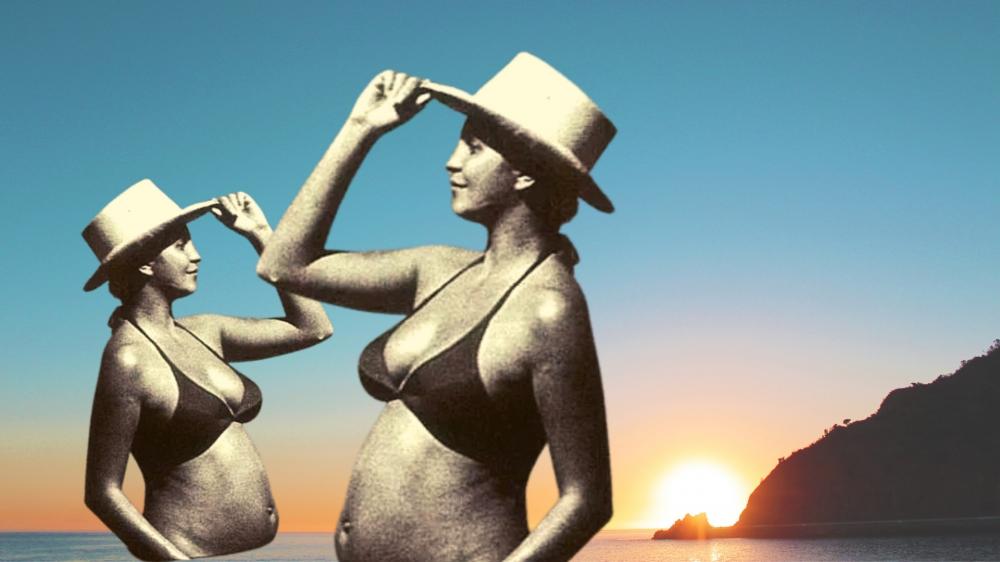 A Mulher que 'escandalizou' o Brasil ao mostrar a gravidez através de um biquini. Sabe quem é?