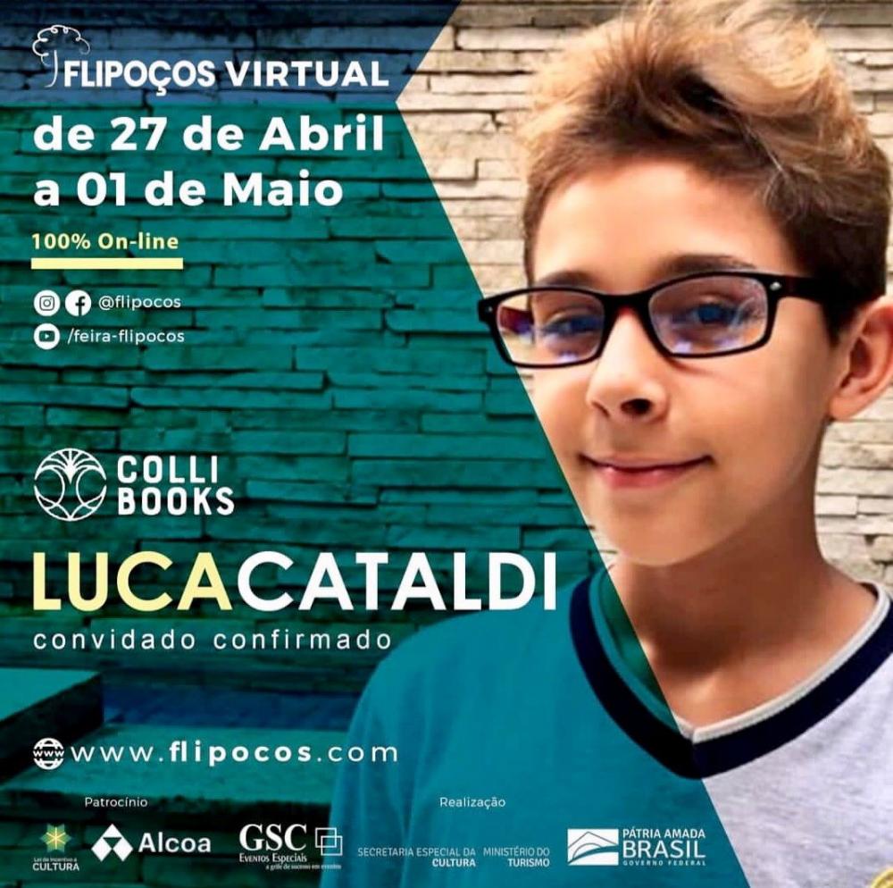 Luca Cataldi é o autor mirim mais esperado da Flipoços 