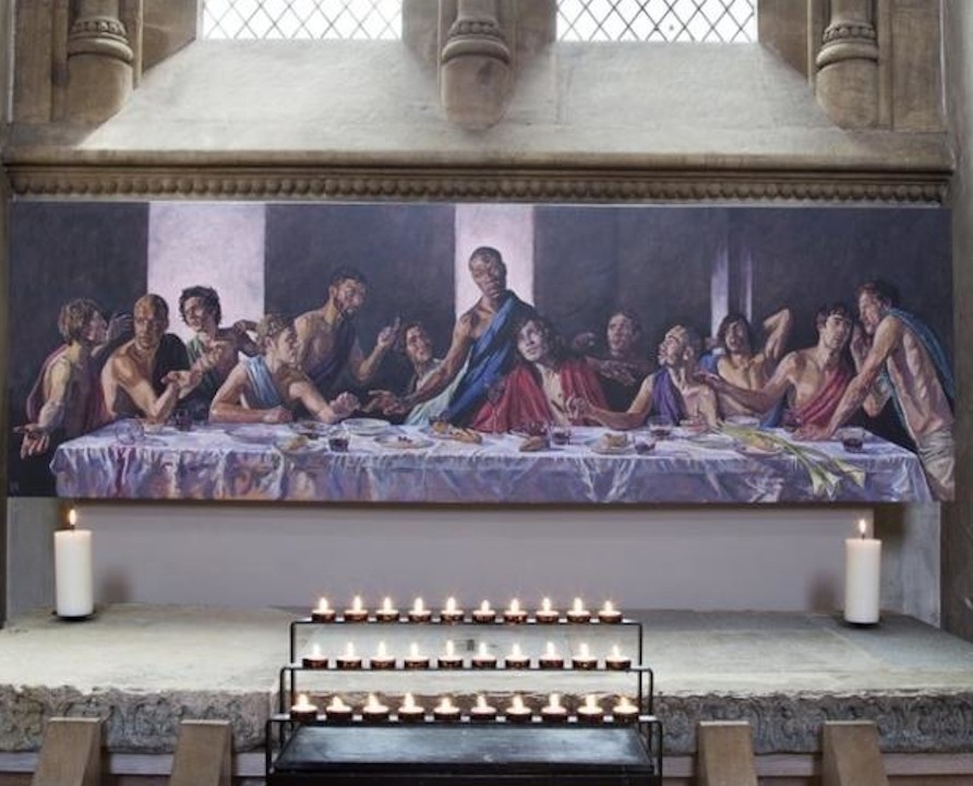 IGREJA DO REINO UNIDO REABRE COM PINTURA DE JESUS NEGRO