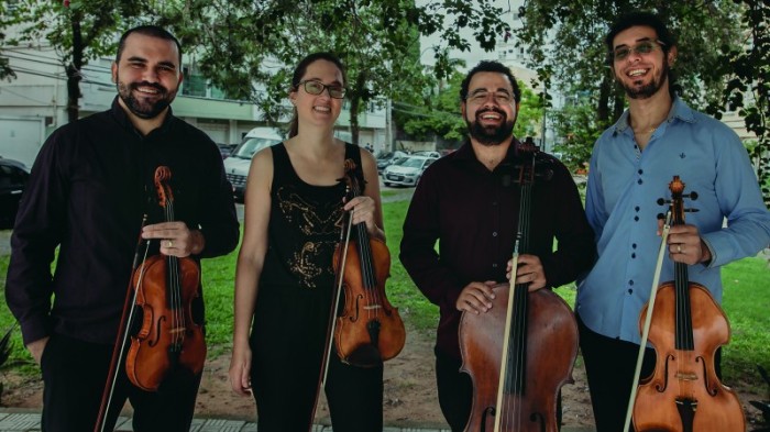 Quarteto de cordas interpreta Mozart e Villa-Lobos em recital gratuito no domingo (23)
