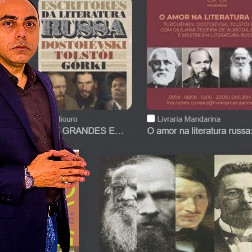 O acadêmico APB e filósofo Rogério Rocha mostra hoje, em dois vídeos, a literatura Russa como referência e importância