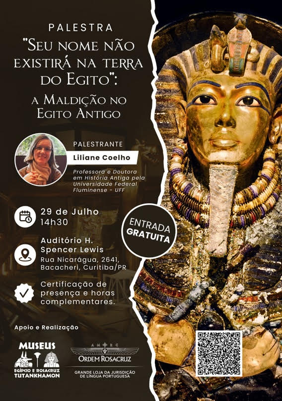 Palestra Seu nome não existirá na terra do Egito: a Maldição no Egito Antigo