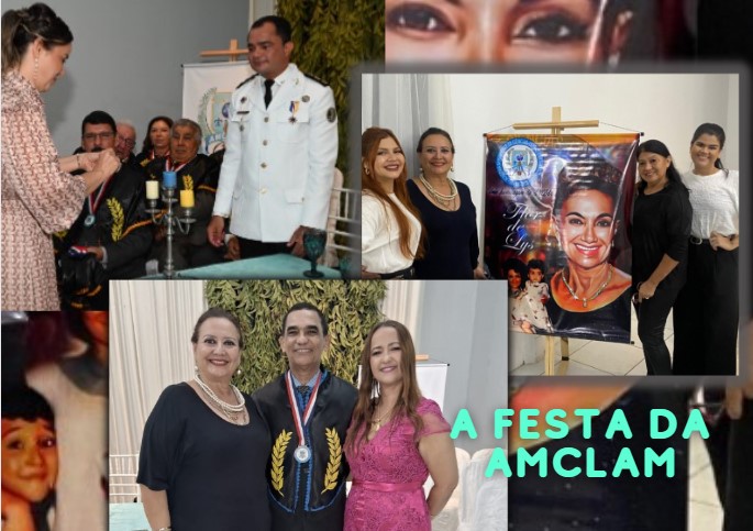A grande festa da AMCLAM, homenageando seus membros e empossando novo acadêmico