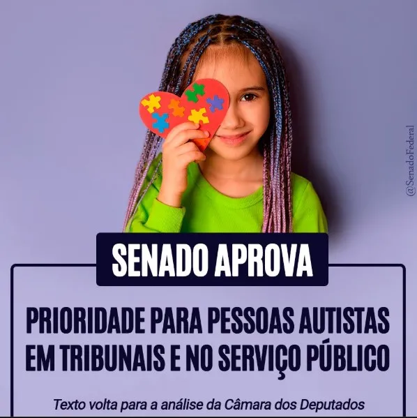 Senado aprova prioridade em atendimentos para pessoas com TEA