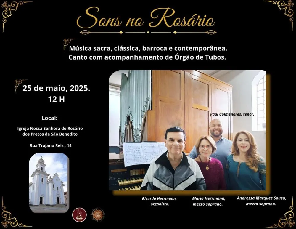 Recital de Órgão e Vozes Barrocas Encanta Curitiba na Igreja do Rosário