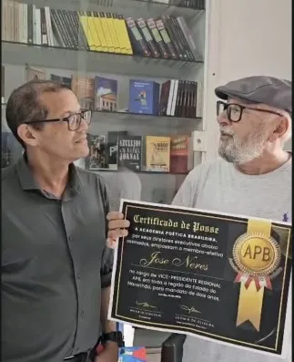 Academia Poética Brasileira (APB) empossa José Neres e fortalece sua presença literária no Maranhão