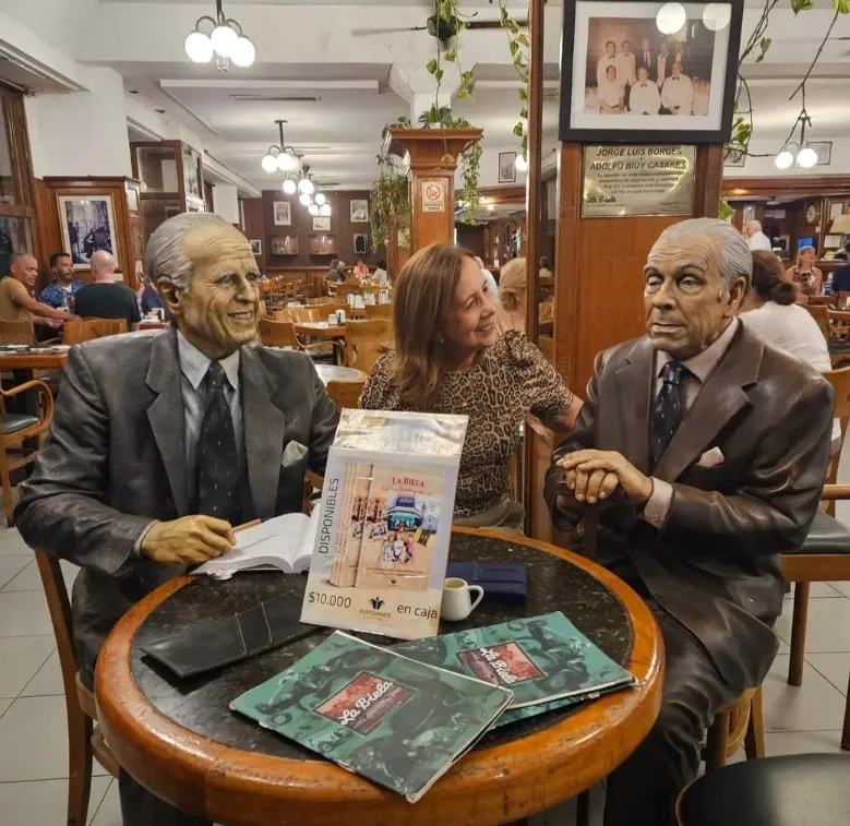 Socorro Guterres entre Jorge Luis Borges e Adolfo Bioy Casares (Original do texto)