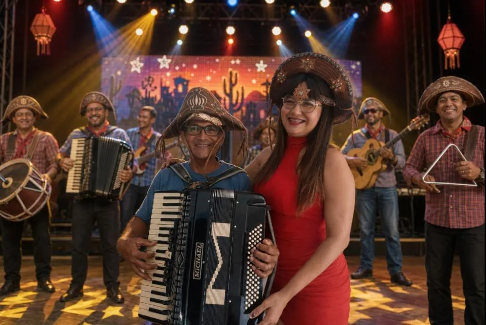 Iva Lima e Mestre Índio do Acordeon