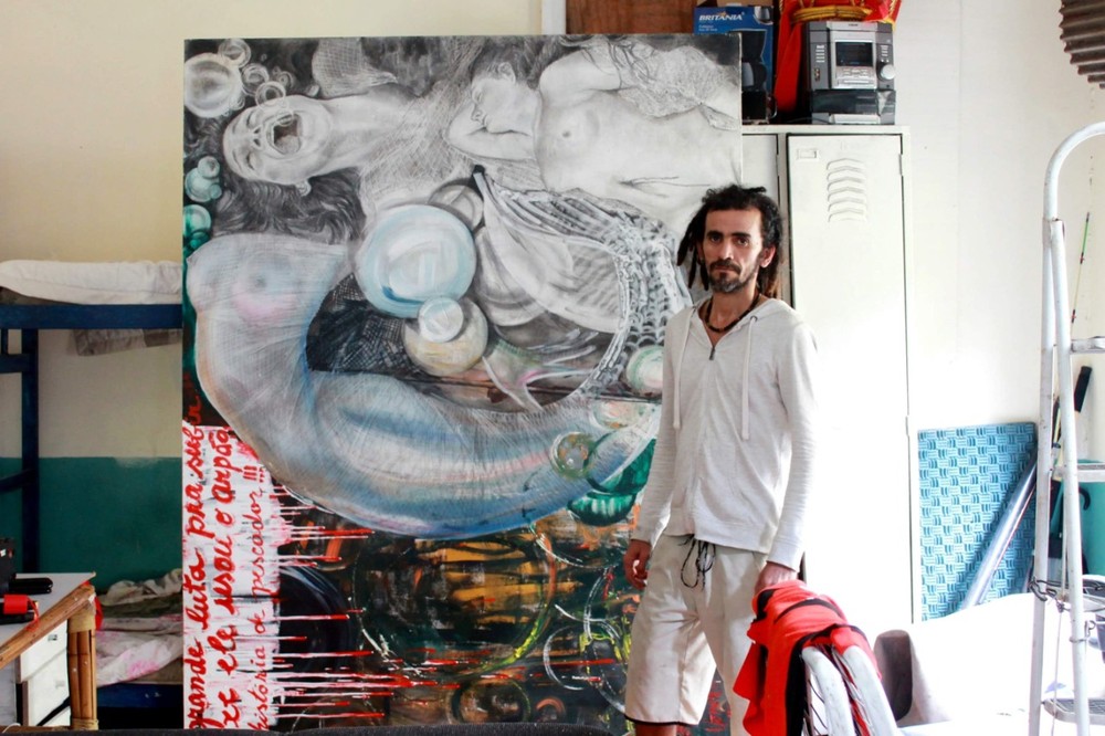 Artista maranhense ganha destaque internacional com pinturas à base de carvão
