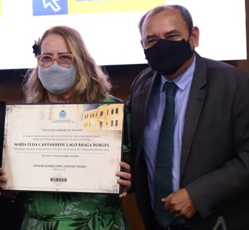Imortal da Academia Poética Brasileira, poeta Elisa Lago, agora é Cidadã de São Luís