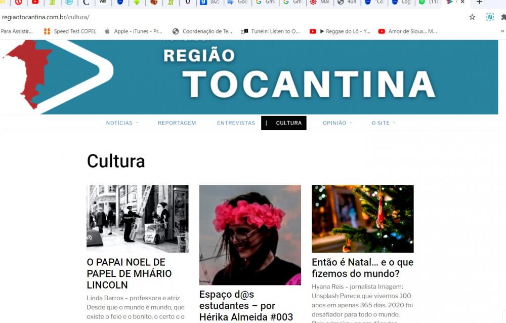 Importante site da região tocantina do Brasil, publica resenha poética de Linda Barros