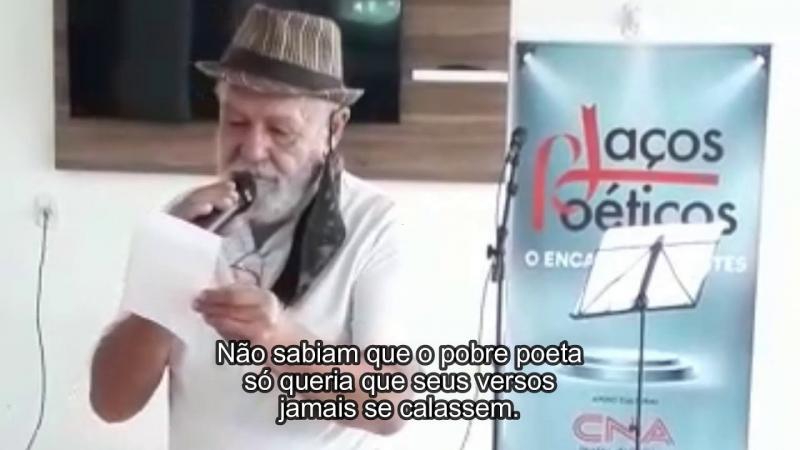 Poeta João Batista do Lago recita VERSOS DO ADEUS de Eloy Melônio