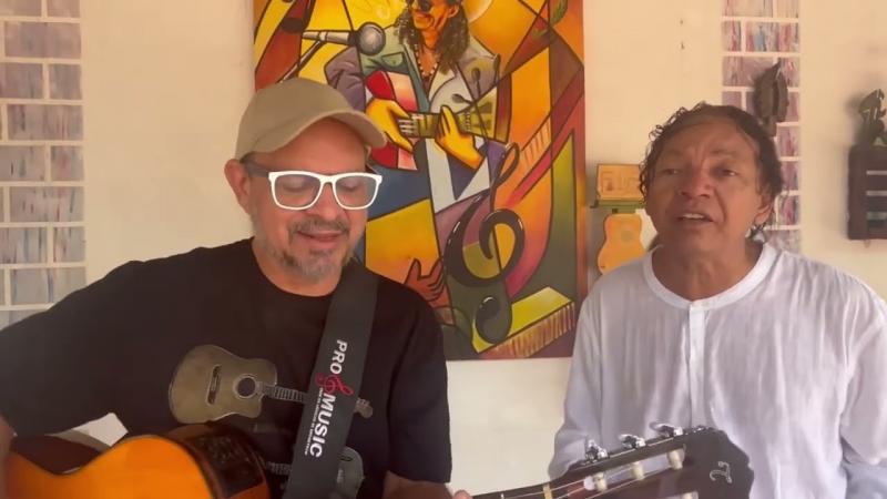 Café com Prosa. Programa pra cima do cantor e compositor Zeca Tocantis: convidado, Pedrinho Callado.