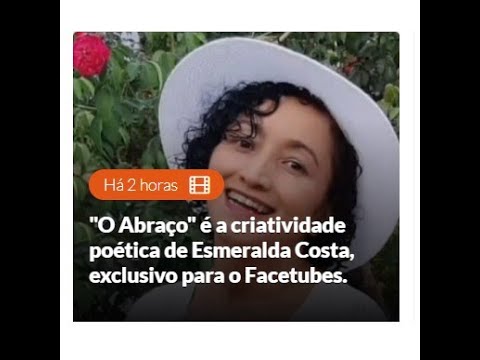 O abraço/ Uma expressão de carinho/ Cheia de afeto e emoção/ Mesmo sendo de mansinho/ Tem grande conexão/ O abraço pode acalmar/ Os inquietos corações/ Traz pra nós um bem estar/ Carregado de emoções/ No calor do gesto terno/ A alma retorna ao eterno/ Em